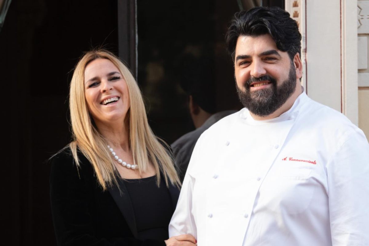 antonino cannavacciuolo insieme alla moglie cinzia primatesta